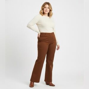 BODEN High Waisted Stretch Fit & Flare Jeans in Copper Sz 12R